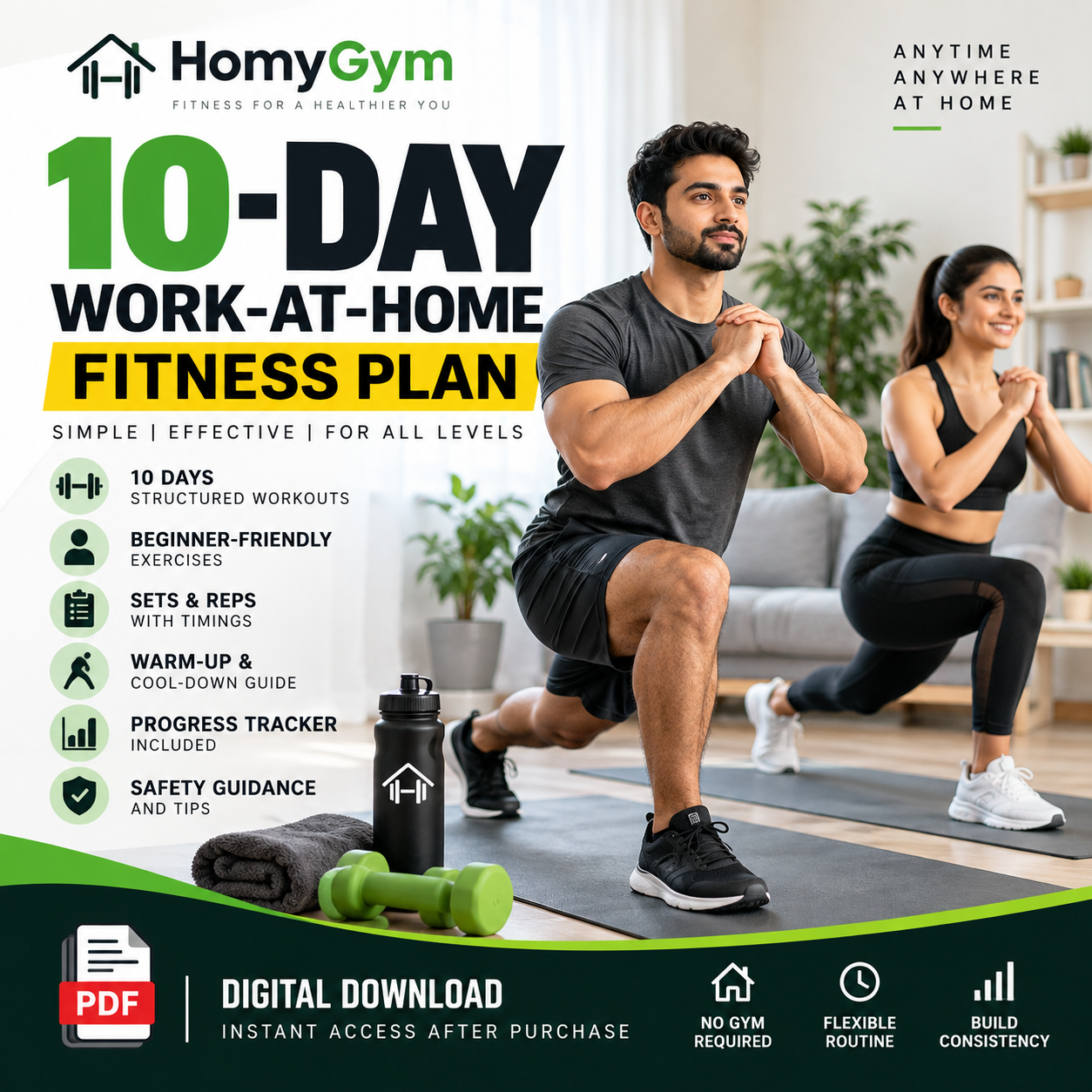 10-Day Work-at-Home Fitness Plan